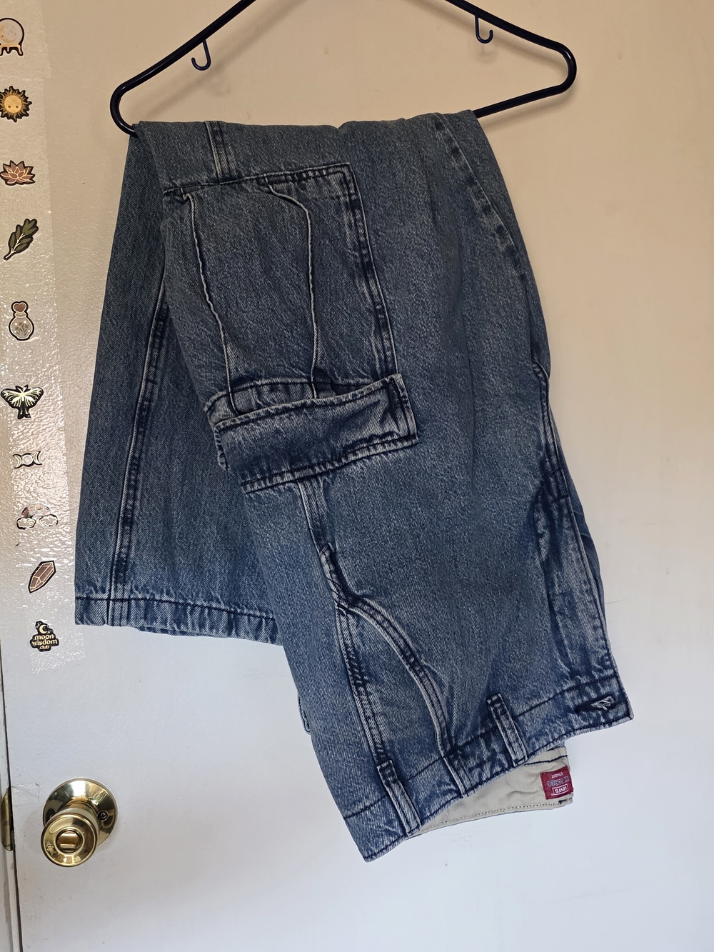 Levi's Men's XX Cargo Straight Jeans in Washed Blue